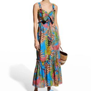 FARM RIO TOTALLY TUIUIU Sweetheart Maxi Dress
